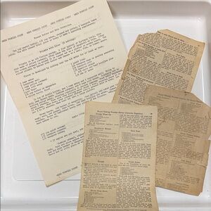 Vintage Recipe Clippings Collection